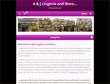 Tablet Screenshot of ajlingerie.com